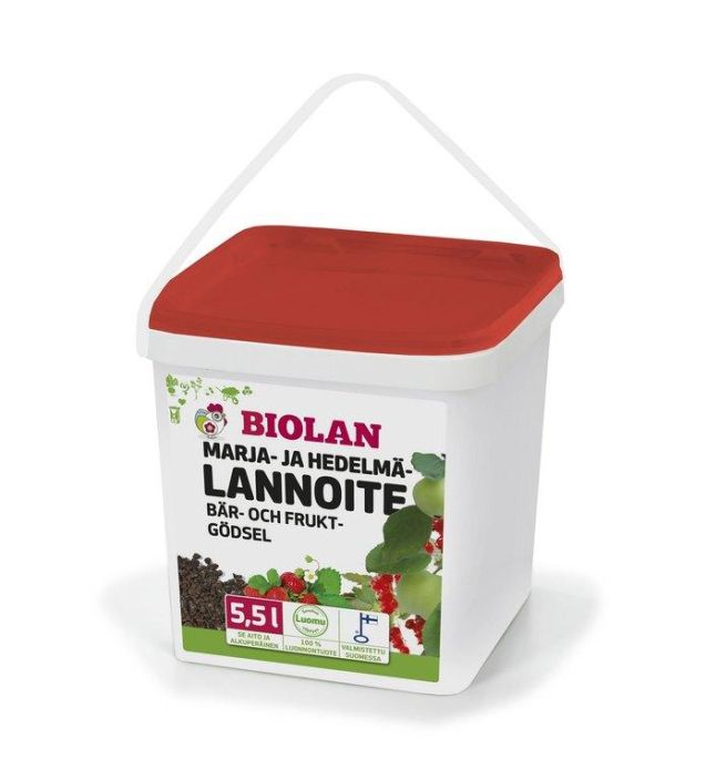 Biolan Marja- ja hedelmalannoite 5,5l.