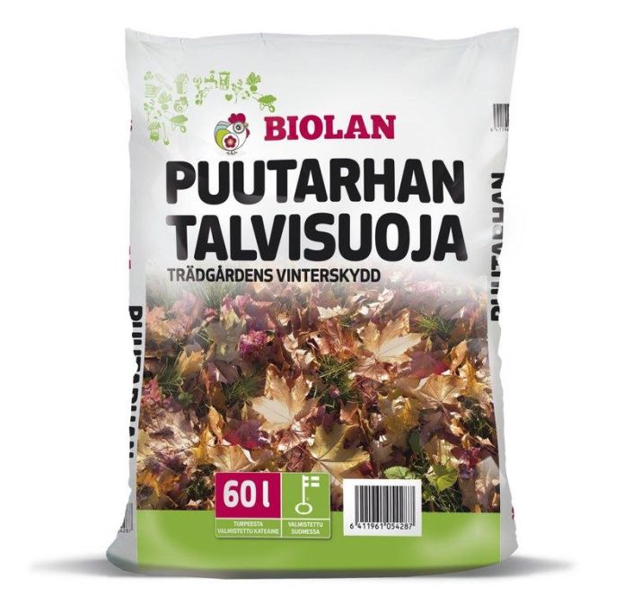 Biolan Puutarhan talvisuoja 60 l Turvetuote suojaamaan herkkia kasveja talven pakkasia vastaan / VAIN NOUTO