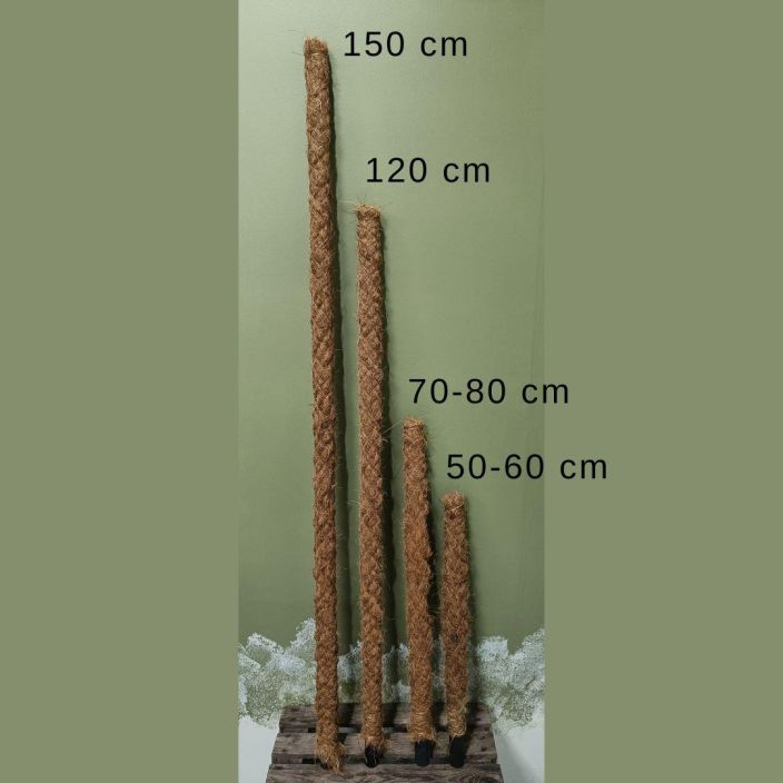 Kookostukikeppi 120cm Muovirunkoinen, kookoksella paallystetty tukikeppi koynnoskasveille / VAIN NOUTO!