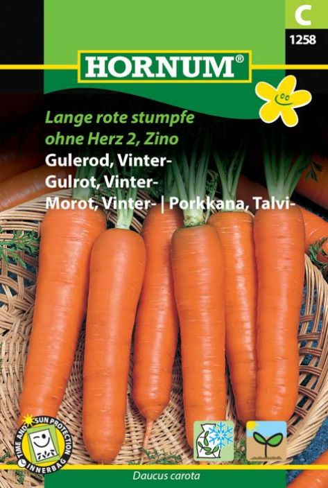 Porkkana 'Lange rote stumpfe ohne Herz 2, Zino'