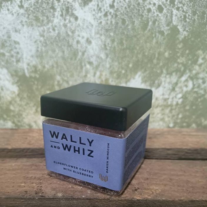 Wally and Whiz 'Elderflower coated with Blueberry'
