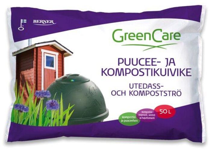 GreenCare PuuCee- ja Kompostikuivike 50 l Ilmava ja imukykyinen kuivike, joka tasaa kompostin kosteutta ja poistaa hajuja. /