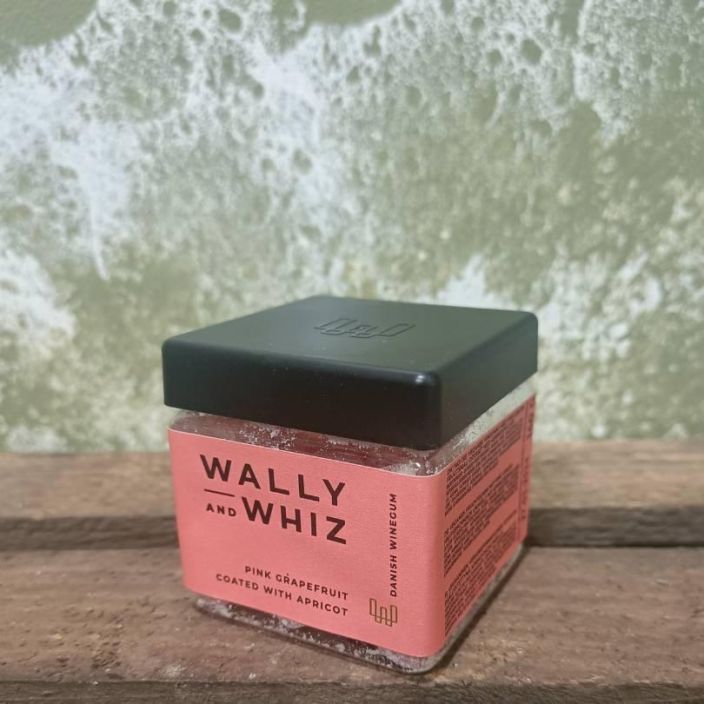 Wally and Whiz 'Pink Grapefruit coated with Apricot'