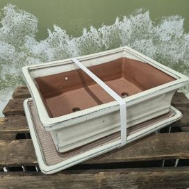 Bonsairuukku valkoinen, l-koko