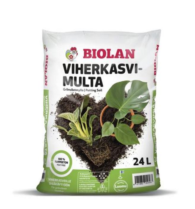 Biolan viherkasvimulta 24 l.